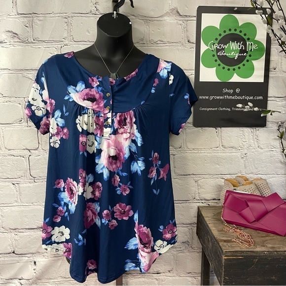 Amelia floral top womens xL - Picture 4 of 4